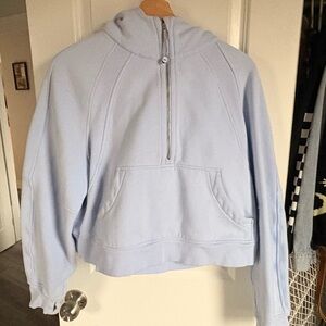 Lululemon Scuba Oversized Half-Zip Hoodie  - Powder Baby Blue